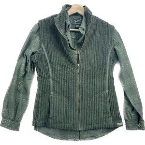 Woolrich Corduroy Vest and Matching Shirt 2 Piece Green Spruce NWT Womens Sz XS